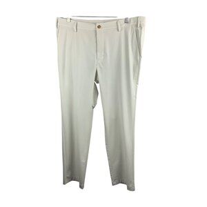 J. Hilburn Mens White Tailored Pants Size 36x30 Polyester Blend